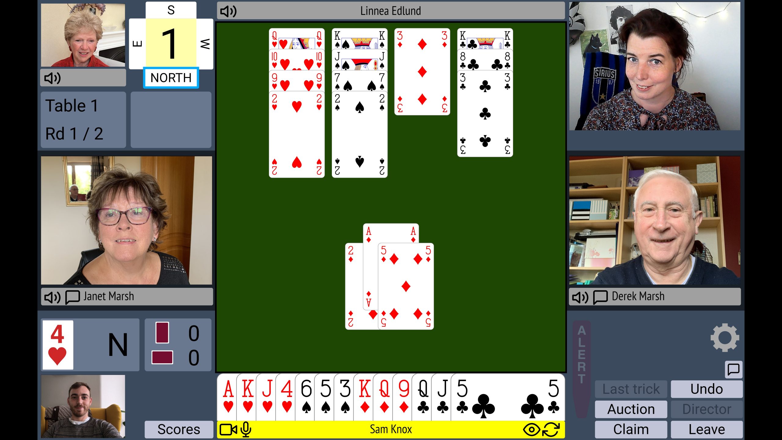 Players enjoying an online bridge game on RealBridge